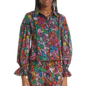 Farm Rio Tropical Garden Blouse